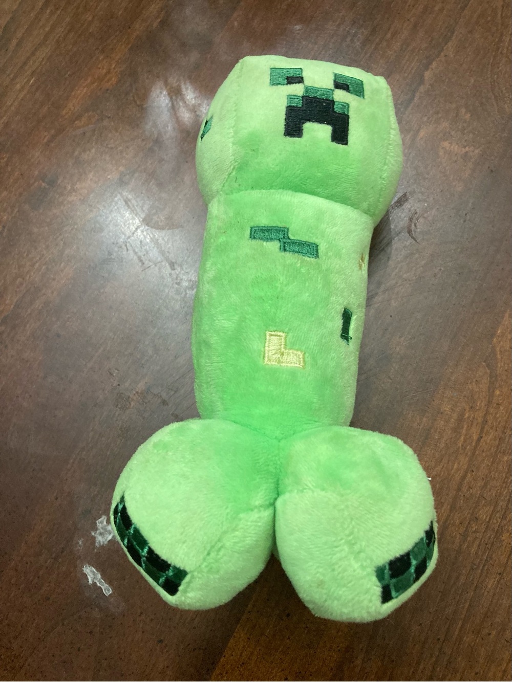Plush Green Creeper-Inspired Stuffed Toy for Kids